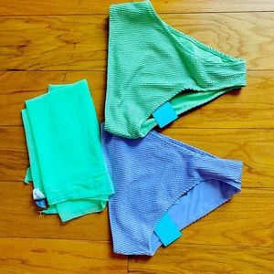 Size 4 bottoms H&M new with tags including lime green cover up